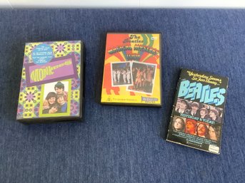 Beatles /Monkees DVD Lot With Beatles Book