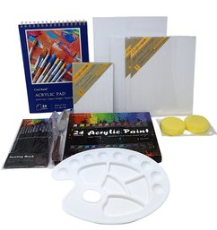 Cool Bank 46 Piece Acrylic Paint Set