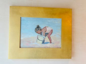 'pink Suit' By Lynn F. Walker - Oil On Board