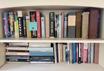 Book Lot #1- Two Shelves Of Literature, Fiction, Poetry