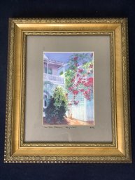 Wall Art 'on The Prowl. Key West' By Mally Weaver Signed