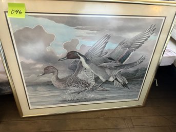 Duck Print Signed And Numbered Pencil Signed Basil Ede 1982  332/750