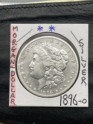 1896-O Silver Morgan Dollar.(2)