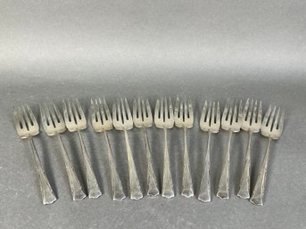 Set Of 12 Vintage Gorham Sterling Silver Forks