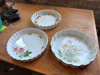 3 Quiche/tart Dishes