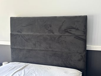 West Elm Velvet Upholstered Full Size Bedstead