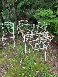 Antique Wrought Iron Set