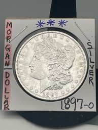 1897-0 Silver Morgan Dollar. (8)