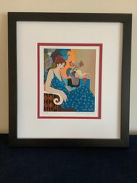 Serigraph Art 'What Once Was' Signed By Itzchak Tarkay
