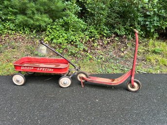 A Pair Of 1950s RADIO Flyer 100% Original