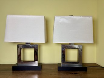 Pair Of  Robert Abbey Doughnut Accent Lamps (2)