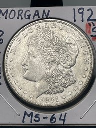 1921-s Silver Peace Dollar.(10)