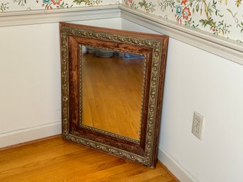 Gorgeous Vintage Ornate Gold And Wood Wall Mirror