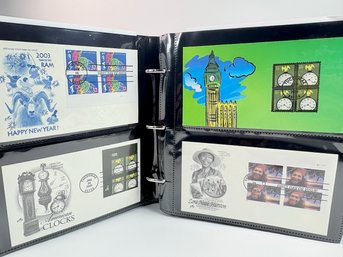 Gray Binder Filled With First Day Cover's & Stamps