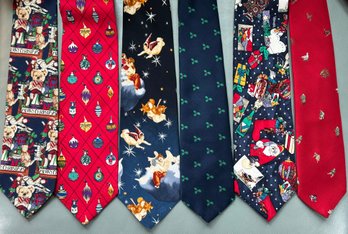 Fun Collection Of Christmas/Holiday Men's Silk Designer Neckties