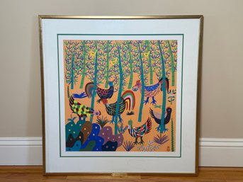 Jinshan Peasant Painting 'Bamboo Grove' Original Painting