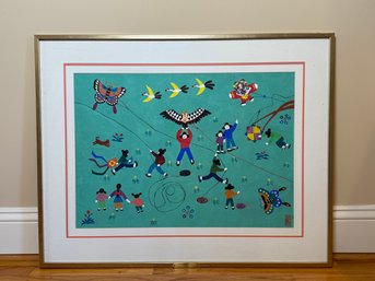 Jinshan Peasant Painting 'Spring Rain' Original Painting