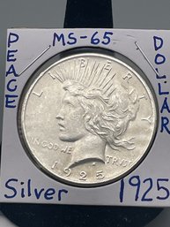 1925  Silver Peace Dollar( 18)