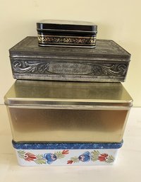Lot Of 4 Old Tins