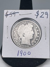 1900 Silver Barber Half Dollar. (21)