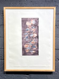 Abstract Nancy Reinker Monotype Titled Winter Bulbs