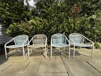 Set Of 4 Mid Century Patio Chairs