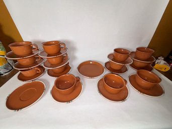 13 DANSK 'MESA' CUPS AND SAUCERS