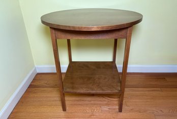 Round Top Mahogany Occasional Table
