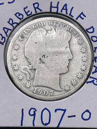 1907-O Silver Barber Half Dollar (25)