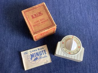Vintage Lux Long Ring Minute Minder