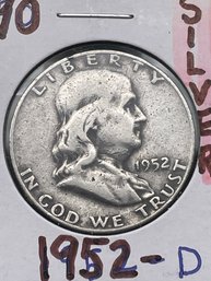 1952-D Franklin Silver Half Dollar (33)