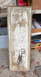 Antique Painted Wood Panel