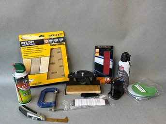 Sandpaper, Clamp,  Electronics Duster, Miter Rite & More