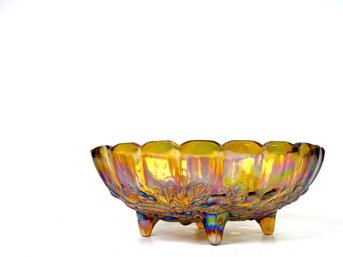 Vintage Indiana Carnival Glass Marigold Fruit Bowl