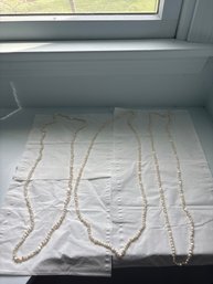 Group Of 3 Seed Pearl Necklaces