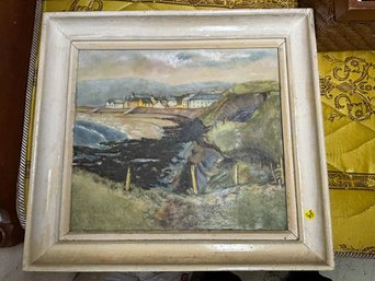 M. CURTIN O/C PAINTING OF AN IRISH SHORELINE