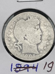 1904 Barber Silver Quarter Dollar (37)
