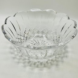 Large Waterford Crystal Scalloped Centerpiece Bowl