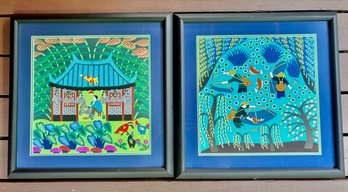 Chinese Folk Prints, Fishermen And Broom Maker (2)