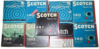 9 Scotch Magnetic Reel-To-Reel Recording Tapes
