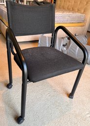 Rolling Metal Tubular Chair