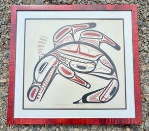 Tom Price, Serigraph, Haida Blackfish, C. 1880, Successor Signed
