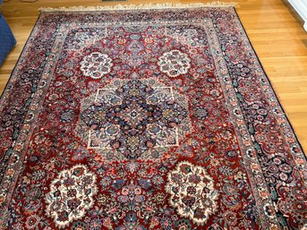 Vintage Hand-Knotted Persian Wool Rug, 6x9 Feet