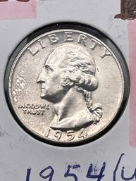 1954 Silver Washington Quarter (43)