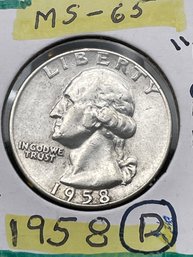 1958 -D Silver Washington Quarter (44)