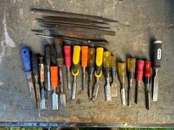 Grouping Of Wood Chisels & Files
