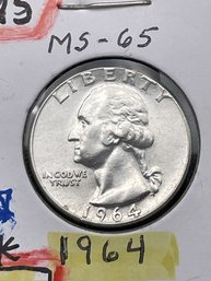 1964 Silver Washington Quarter (47)