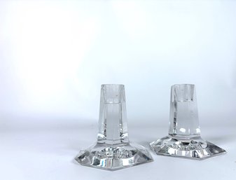 Tiffany & Co Crystal Candlesticks*