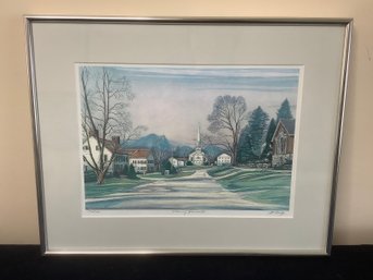 Wall Art 'View Of Harwinton' Signed