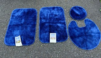 Set Of 4 Vintage Royal Velvet Veor Bath Rugs By Fieldcrest For G Fox